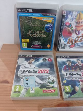 Juegos PS3: PES 2013, 2012, 2011, 2008 y Buzz!