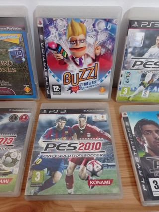 Juegos PS3: PES 2013, 2012, 2011, 2008 y Buzz!