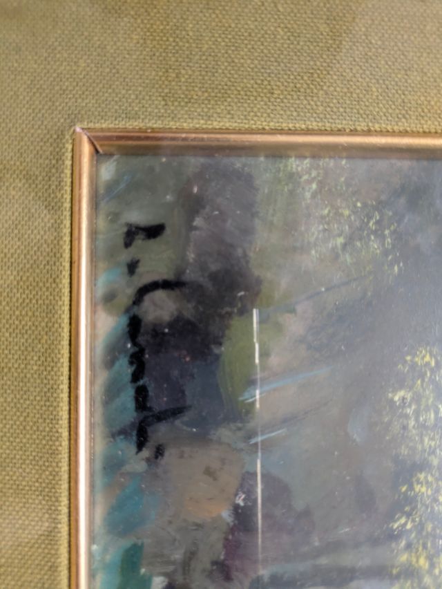 Quadro olio su tavola firmato Luigi Canali