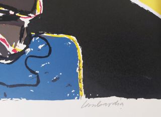 Lombardia Sama de Langreo Asturias Litografía