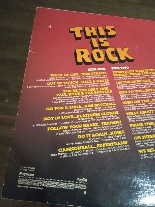 Vinilo This is Rock PolyTel