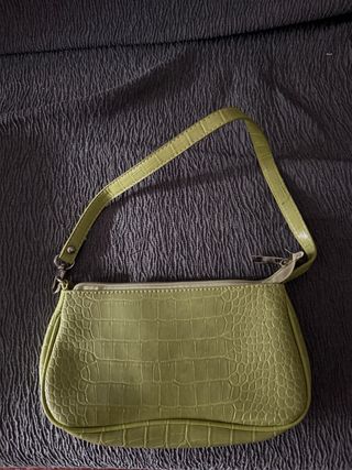 Bolso verde Shein efecto piel cocodrilo