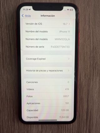 iPhone 11 Rojo - 128GB