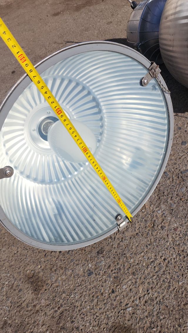 2 Focos Luz Campana Industrial Taller Almacén