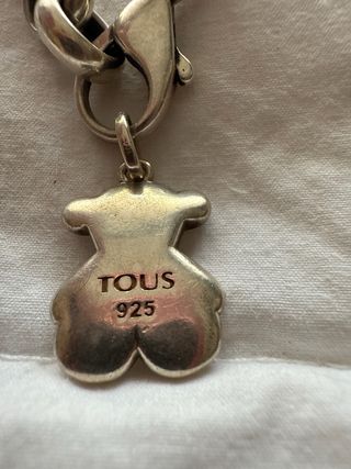 Pulsera Tous Oso Plata con Cruz