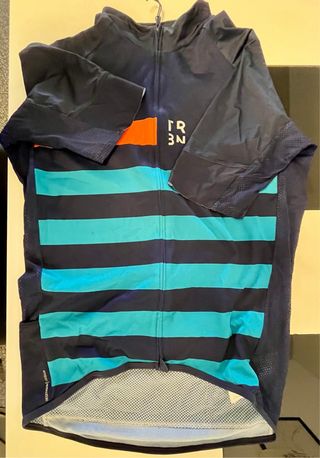 Conjunto Ciclismo Triban Decathlon Azul/Naranja