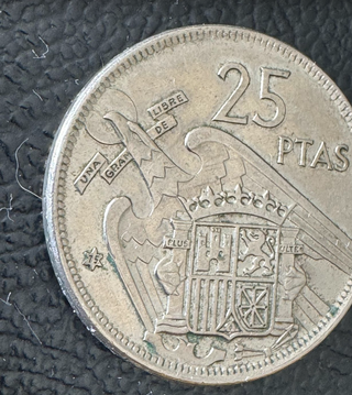 Lote 5 Monedas 25 Pesetas 1957