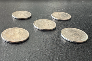 Lote 5 Monedas 25 Pesetas 1957