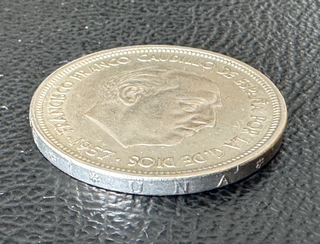 Lote 5 Monedas 25 Pesetas 1957