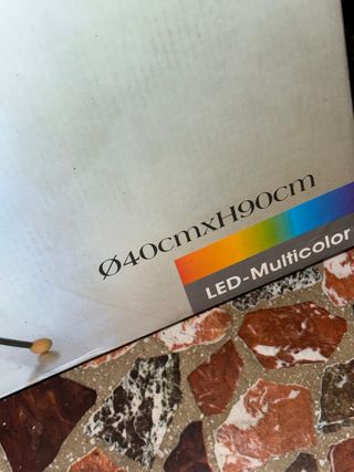 Lámpara de Pie LED Multicolor.Niebla