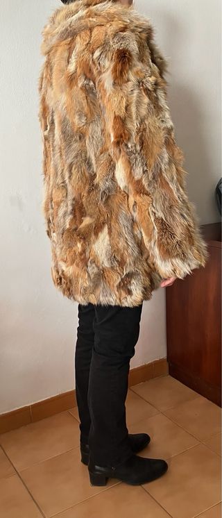 Chaquetón Vintage Piel Zorro Auténtica Talla 40/42