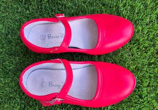 Zapatos flamencos rojos niña