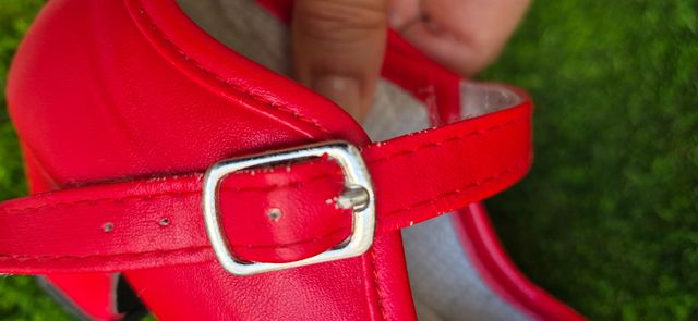 Zapatos flamencos rojos niña