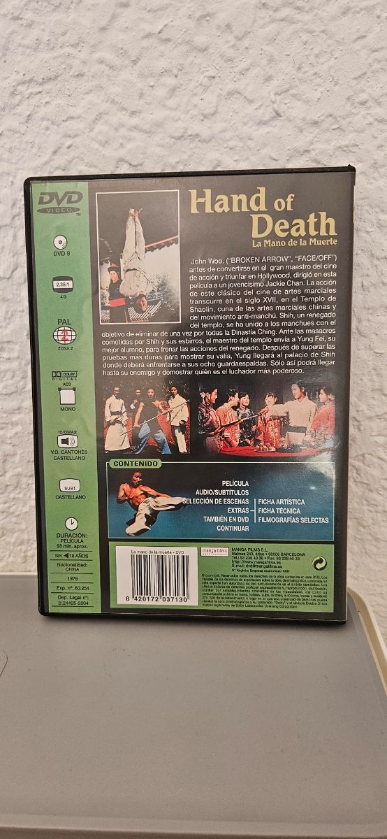 DVD Jackie Chan - Hand of Death