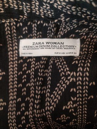 Kimono Zara Punto Negro Multicolor Talla Única