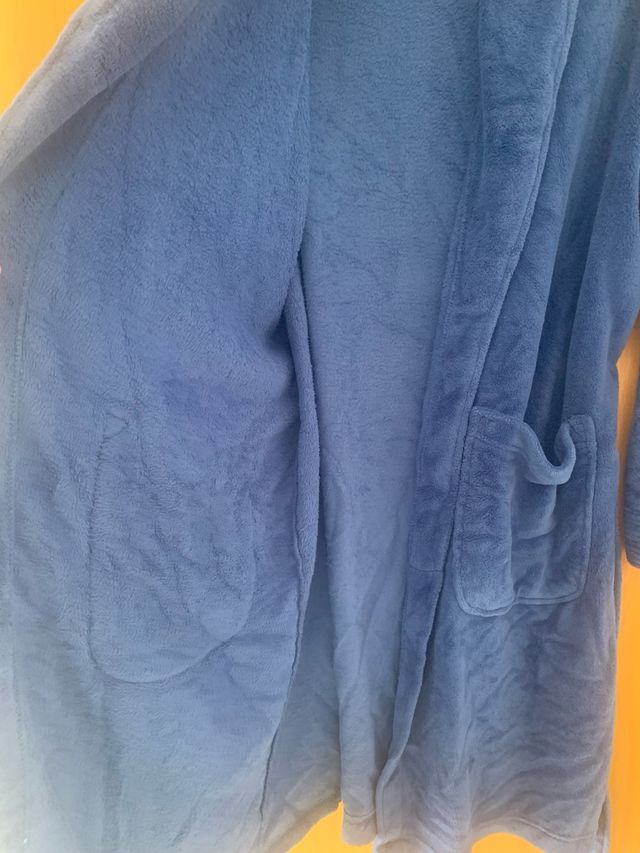 Bata polar azul talla XL