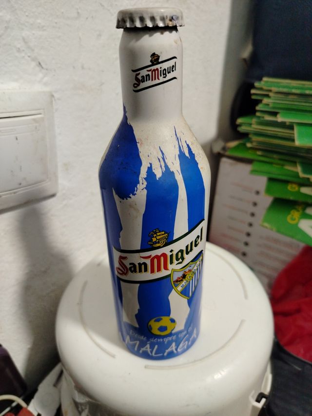 Botella San Miguel Málaga CF