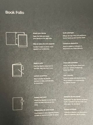 Custodia a libro reMarkable Book grigia