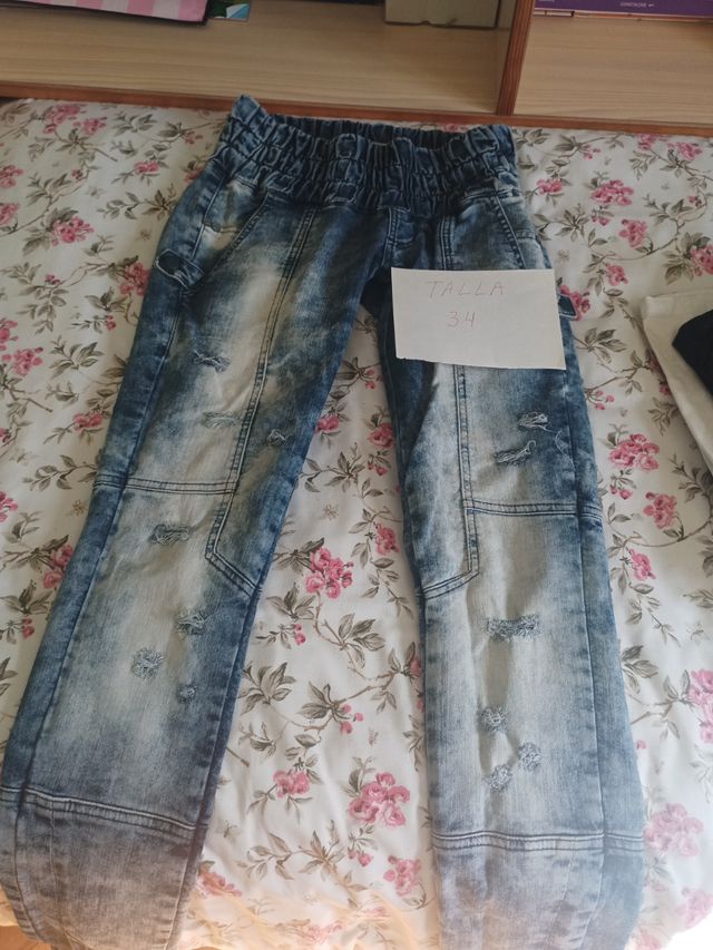 Pantalones varias marcas y colores talla 34 vaquer