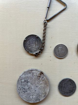 Conjunto de monedas de plata