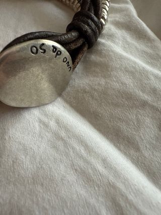 Pulsera Triple Plata y Perlas Uno de 50