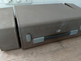 Tocadiscos Kolster Marrón y Plateado