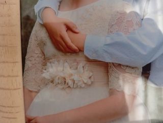 Traje comunión .puesto solo para la iglesia y foto