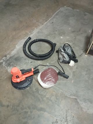 Lijadora con manguera y discos