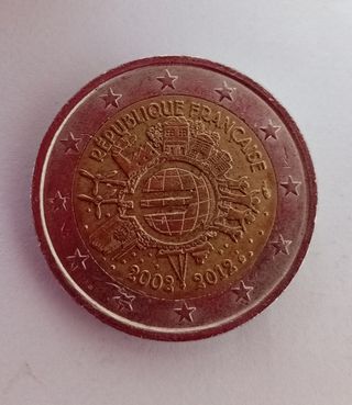 Moneda 2€ Conmemorativa Francia 2002
