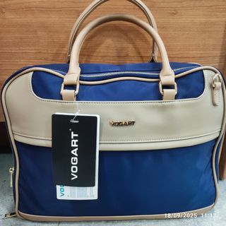 Bolso Vogart Beige y Azul Nuevo