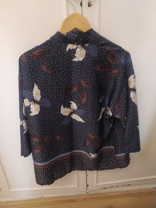 Kimono de seda estampado