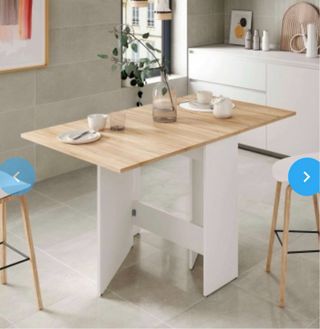 Mesa auxiliar cocina abatible madera