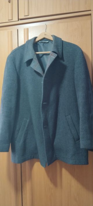 Chaqueta abrigo hombre gris