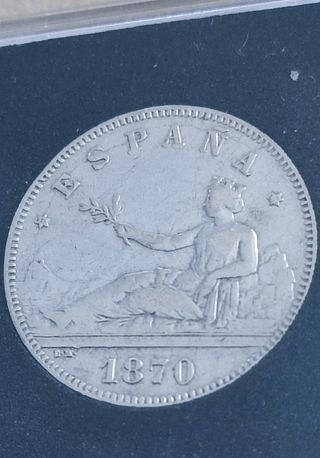 Moneda 2 Pesetas 1870 España
1870*(18/-4) plata