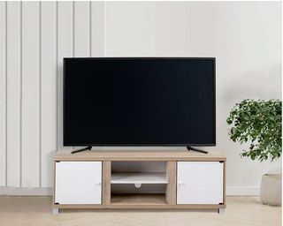 Mueble TV 2 Puertas Madera y Metal