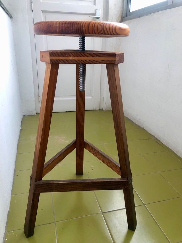 Banqueta de madera