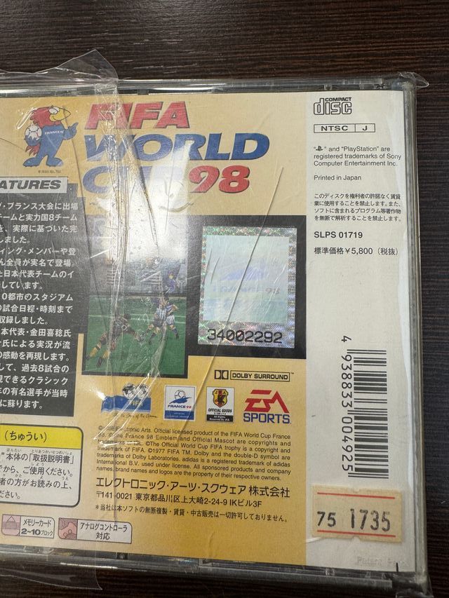 FIFA World Cup 98 PS1 + Soporte 3D