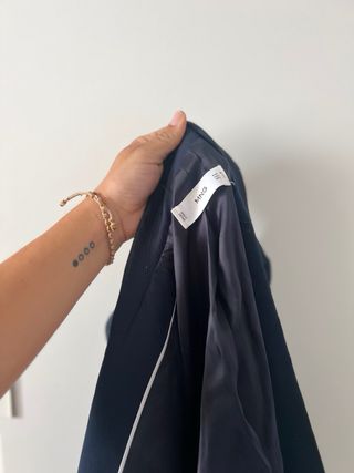Americana azul marino Mango
