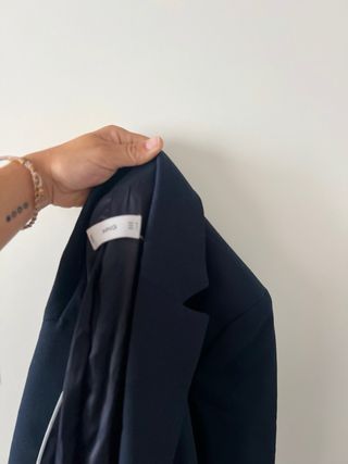 Americana azul marino Mango