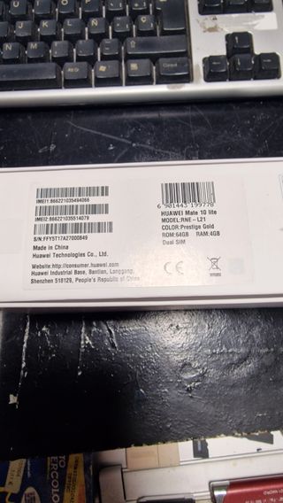 Huawei Mate 10 Lite bianco