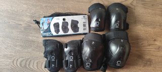 Set  protecciones Oxelo XS Patinaje/Skate 25-50kg 