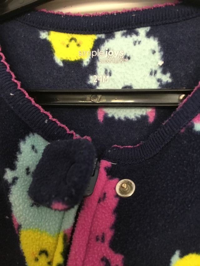 Pijama Entero Bebé 24 Meses Monstruos