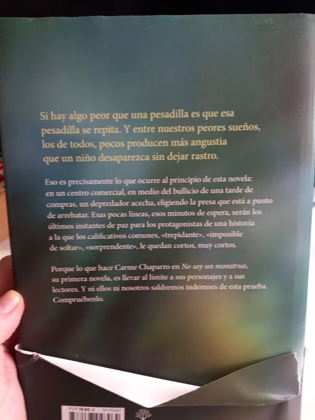 No soy un monstruo: Premio primavera de novela ...