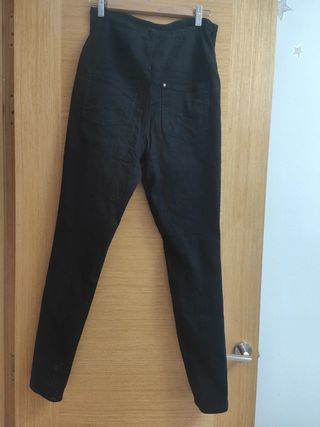 Pantalón premamá negro talla M