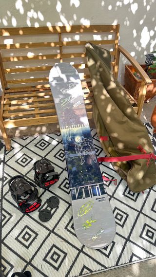 Tabla Snow Crazy Creek 1,55+ Fijaciones + Funda