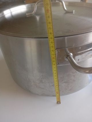 Olla Acero Inoxidable con Tapa y Asas Reforzadas