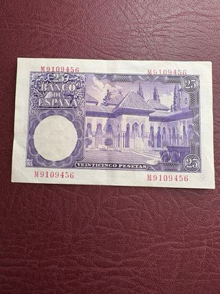 Billete 25 pesetas 1954 Banco de España