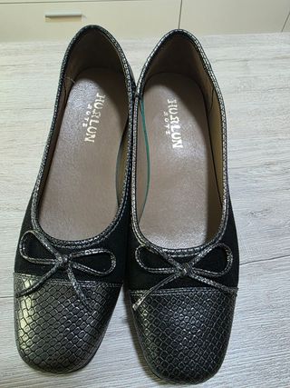 Zapatos medio tacón HURLUN negros mujer