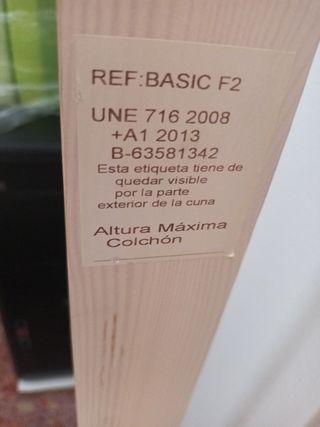Cuna de madera MUY REBAJADA