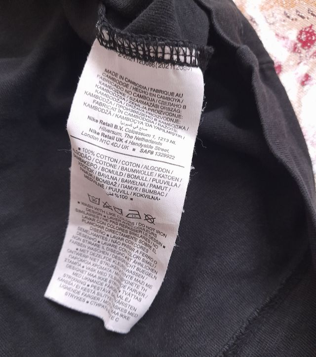 Maglietta Jordan Uomo Nera